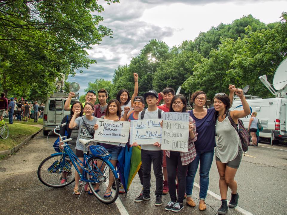 APIs4BlackLives MN Chapter at the Justice for Philando Castile Vigil - Photo by Nawang